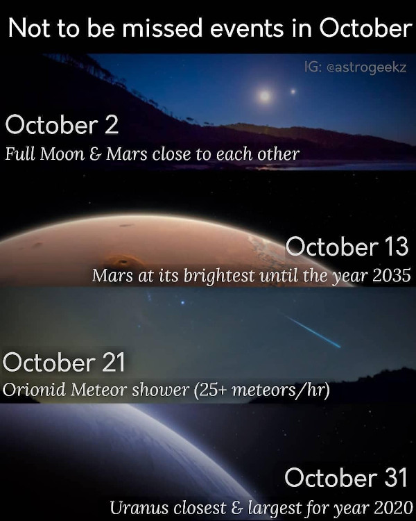 Do Some Astronomy In October | Grammar Of Grace